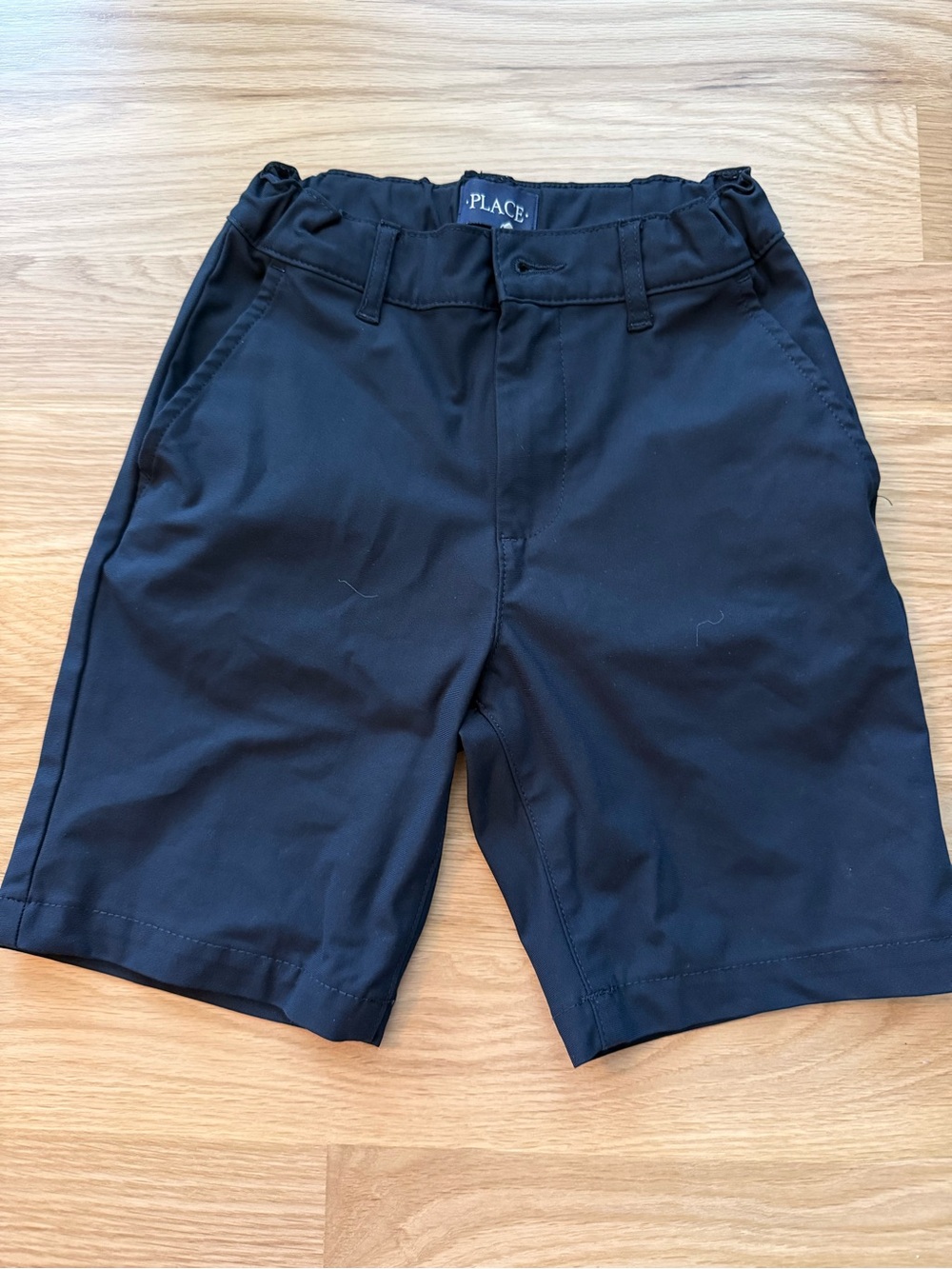 Boys' Navy Flat-Front Shorts